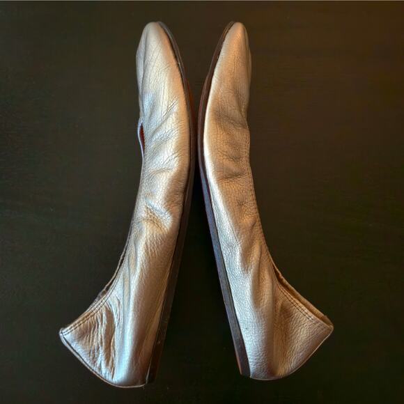 Lanvin Gold Metallic Classic Ballet Flat Size 36 / US 5 Slip On Timeless Capsule - Picture 3 of 12